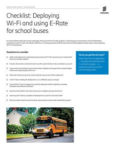 Checklist: Deploying Wi-Fi and using E-Rate for school buses