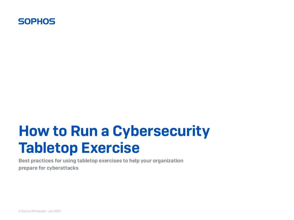 How to Run a Cybersecurity Tabletop Exercise