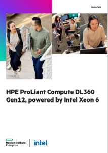 HPE ProLiant Compute DL360 Gen12, powered by Intel Xeon 6