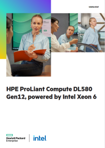 HPE ProLiant Compute DL580 Gen12, powered by Intel Xeon 6